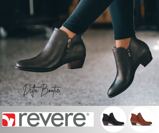 Fashion forward, Arches Supported with the Delta Bootie by Revere