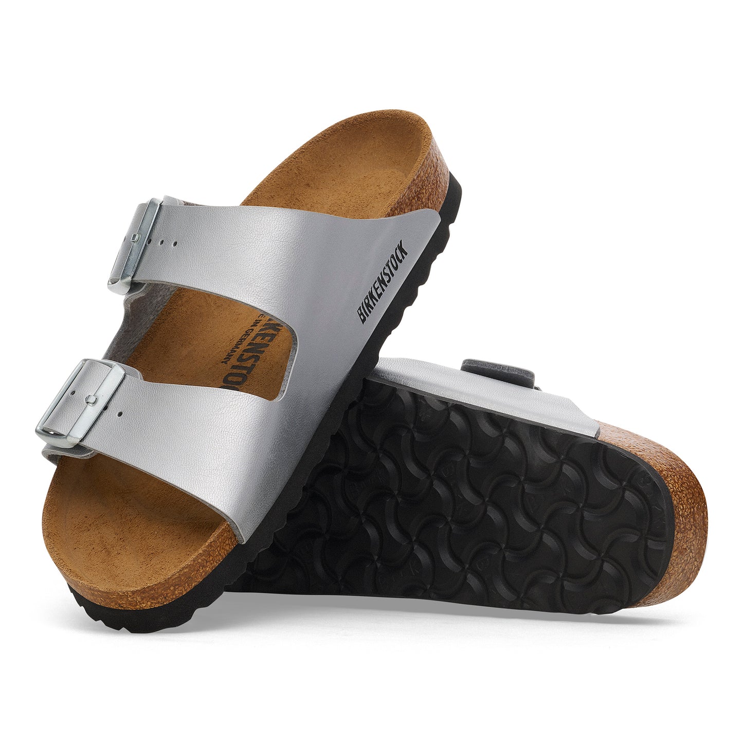 Arizona Silver Birko-Flor Sandal - Birkenstock