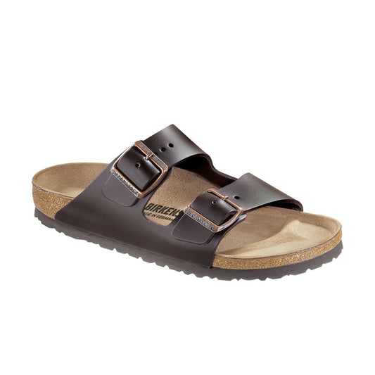 Arizona Dark Brown Smooth Leather Sandal - Birkenstock