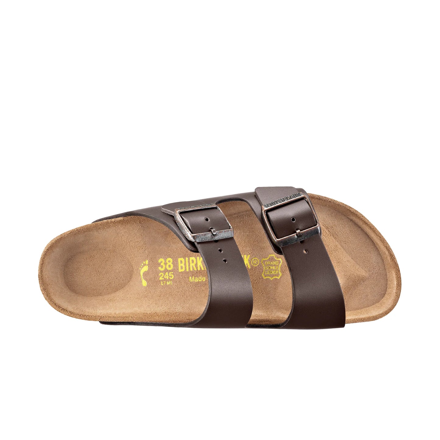 Arizona Dark Brown Smooth Leather Sandal - Birkenstock