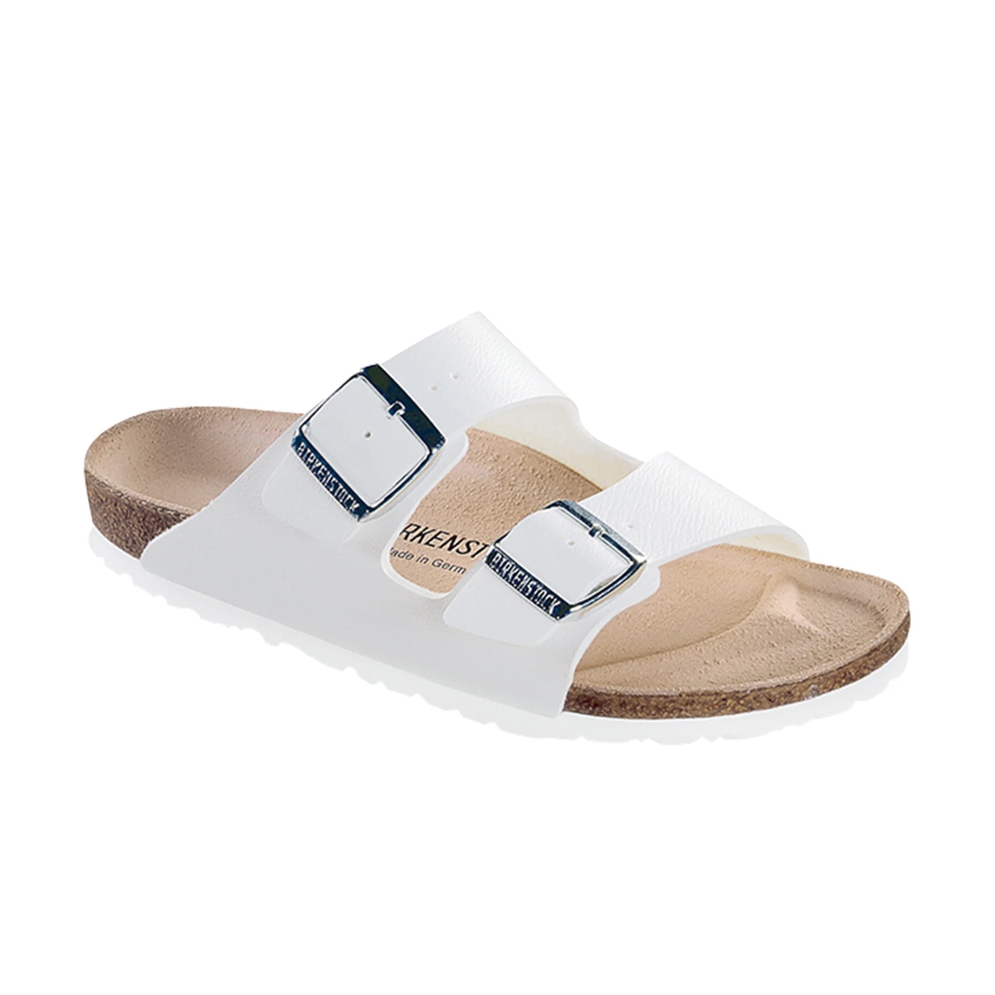 Arizona White Birko-Flor Sandal