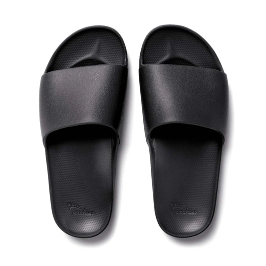 Arch Support Slides Black - Archies Footwear