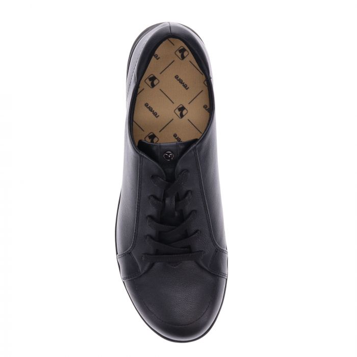 Athens Black Leather Shoe - Revere