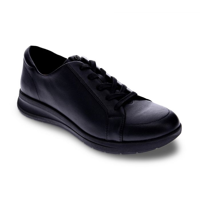 Athens Black Leather Shoe - Revere