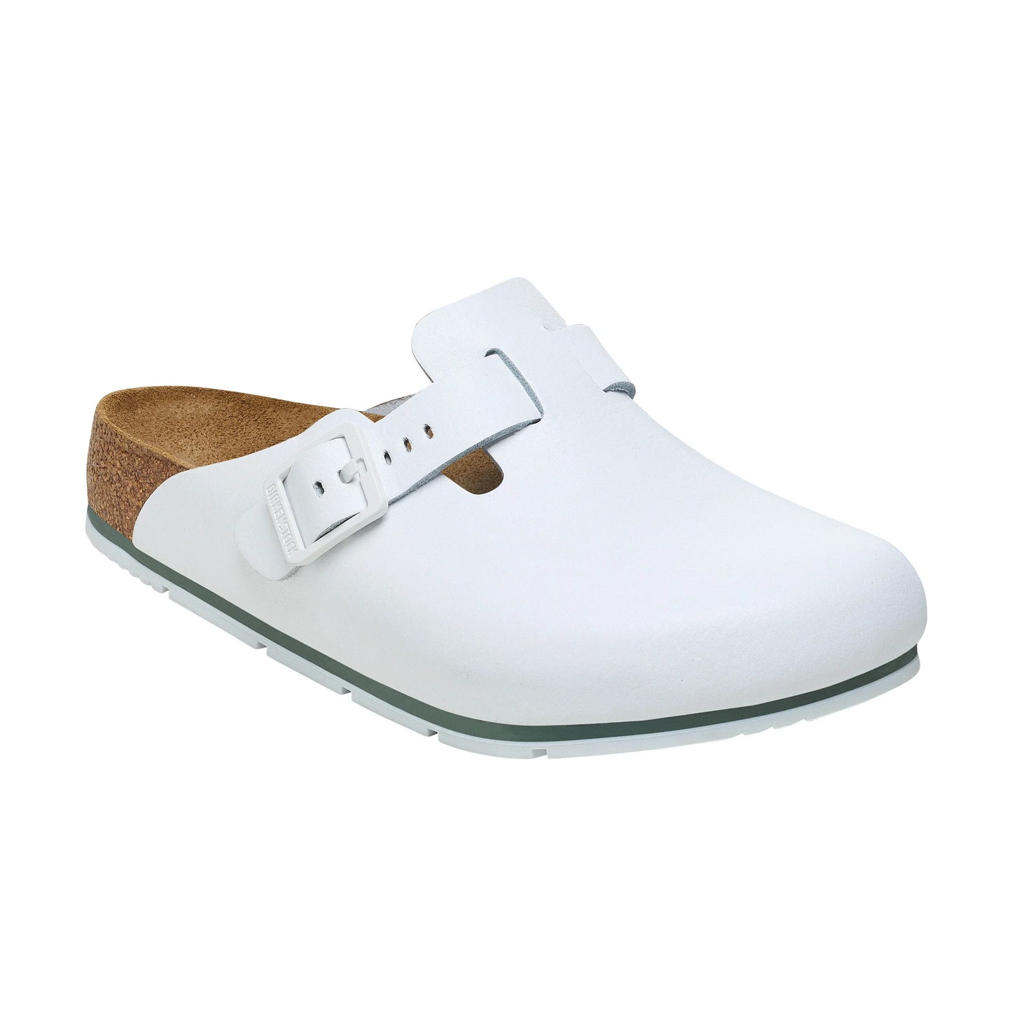 Boston Pro White Smooth Leather Clog - Birkenstock