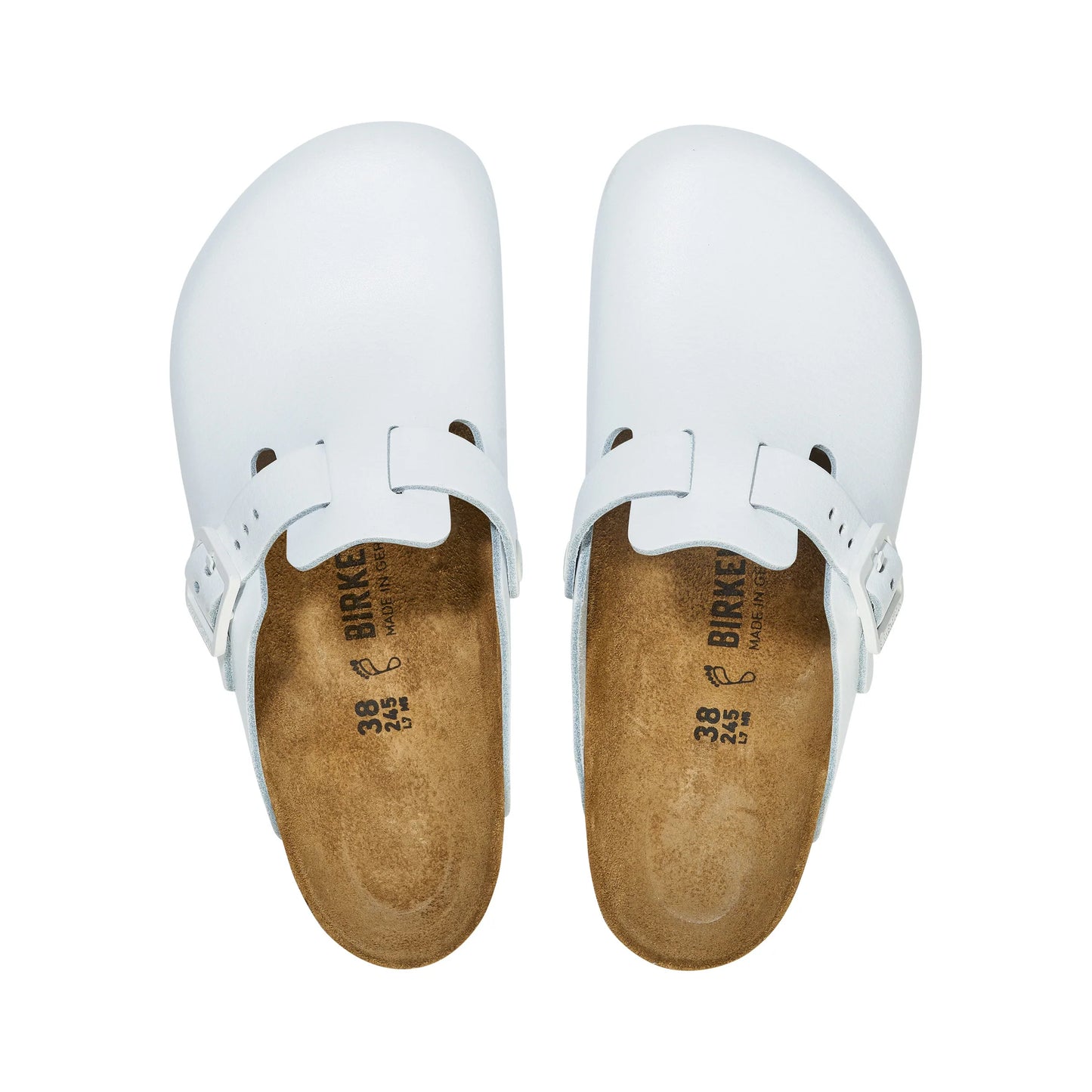 Boston Pro White Smooth Leather Clog - Birkenstock