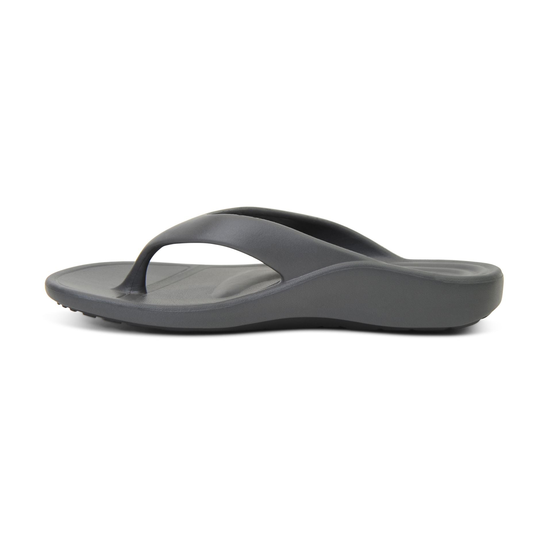 Aetrex Maui Men's Sandal Charcoal Side (Inner)