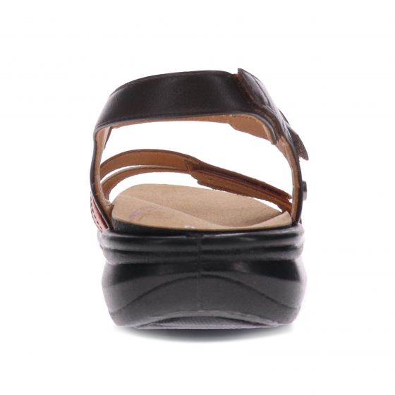 Barbados Coffee Metallic Sandal - Revere