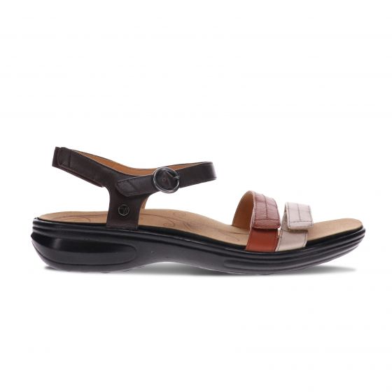 Barbados Coffee Metallic Sandal - Revere