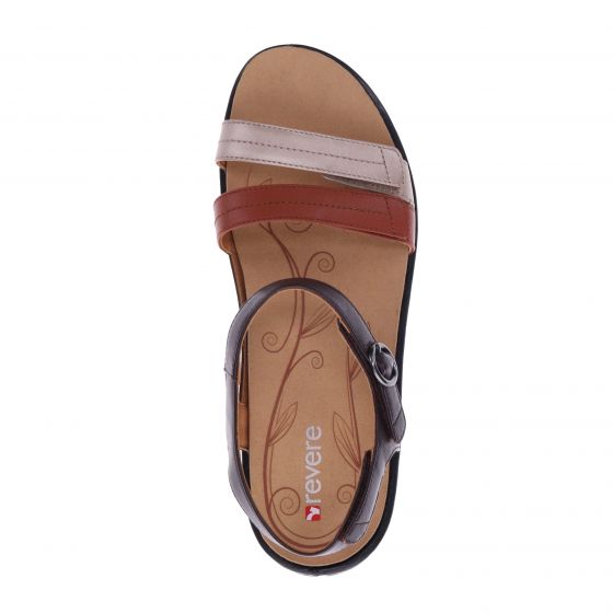 Barbados Coffee Metallic Sandal - Revere