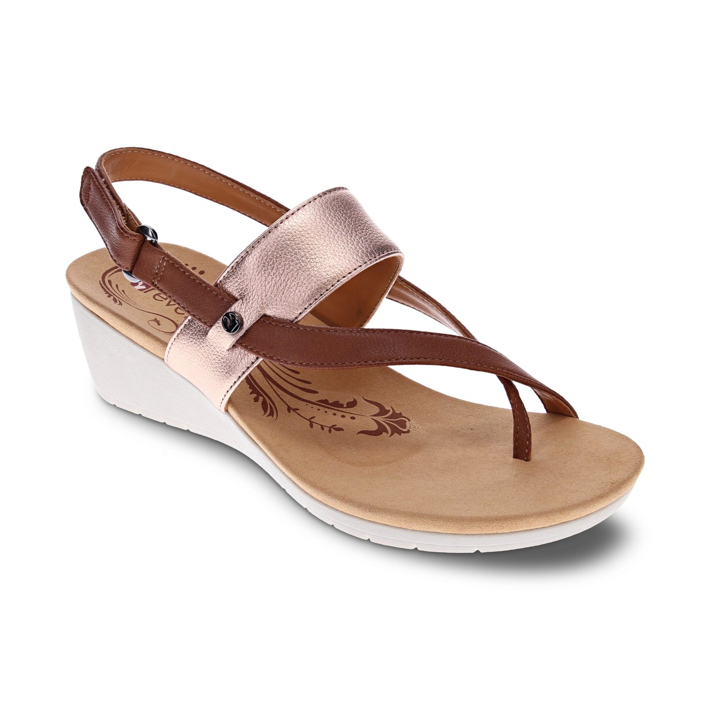 Honolulu Cognac Wedge Sandal