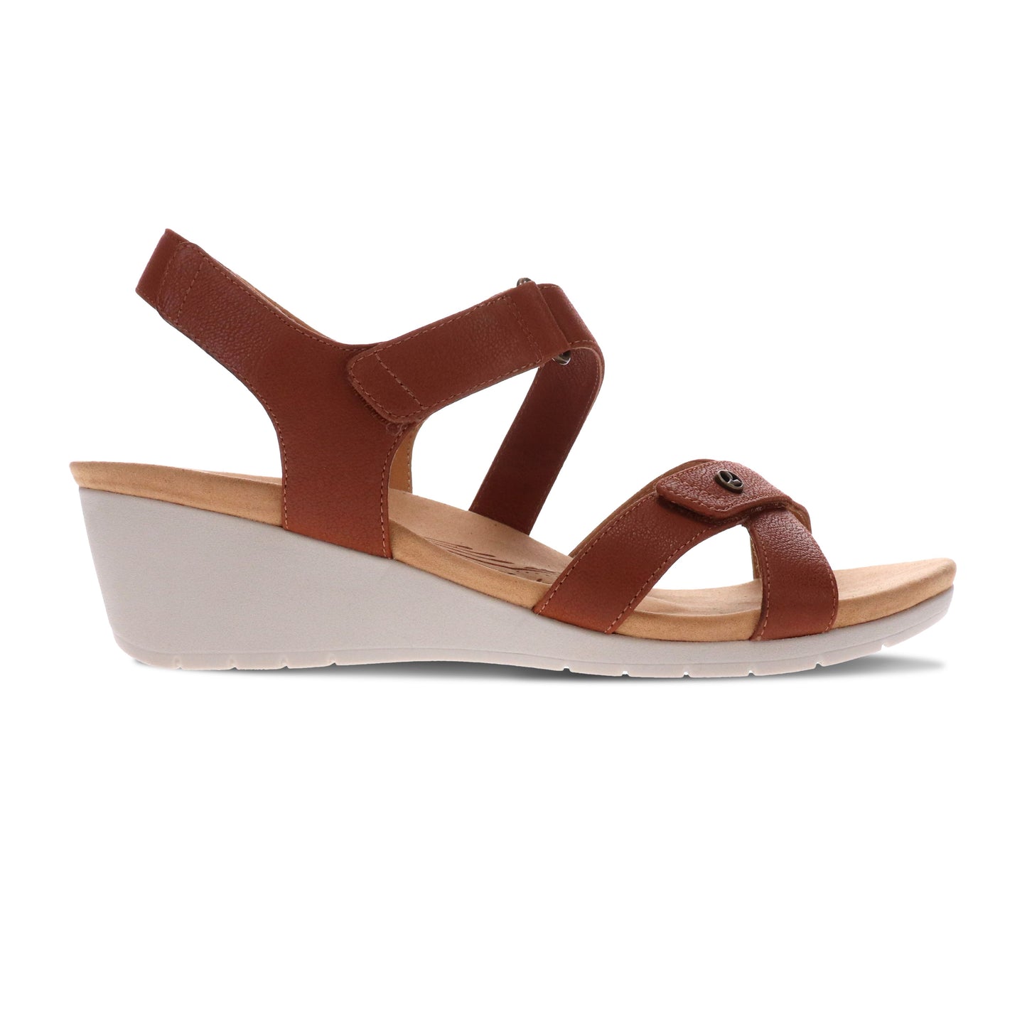 Casablanca Wedge Sandal Cognac Sandal - Revere