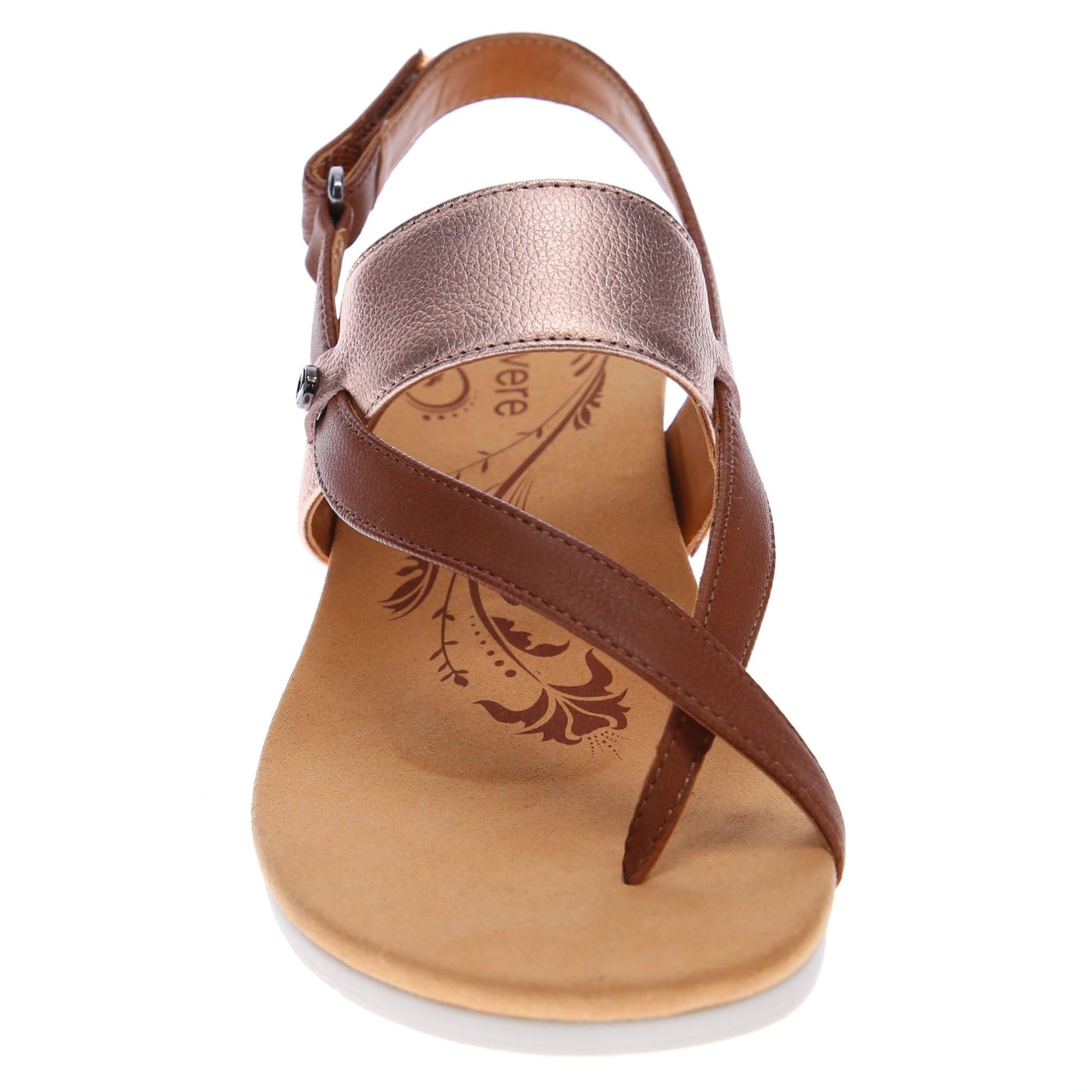 Honolulu Cognac/Rose Wedge Sandal - Revere