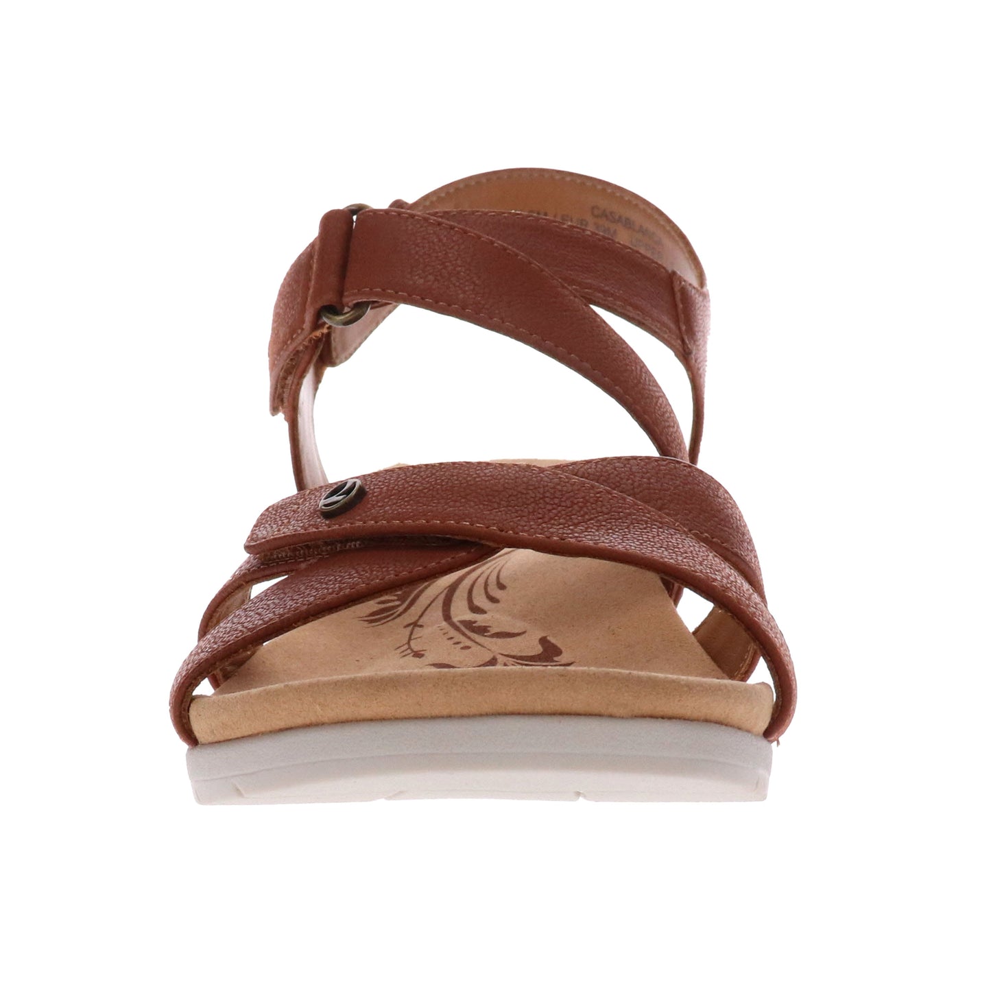 Casablanca Wedge Sandal Cognac Sandal - Revere