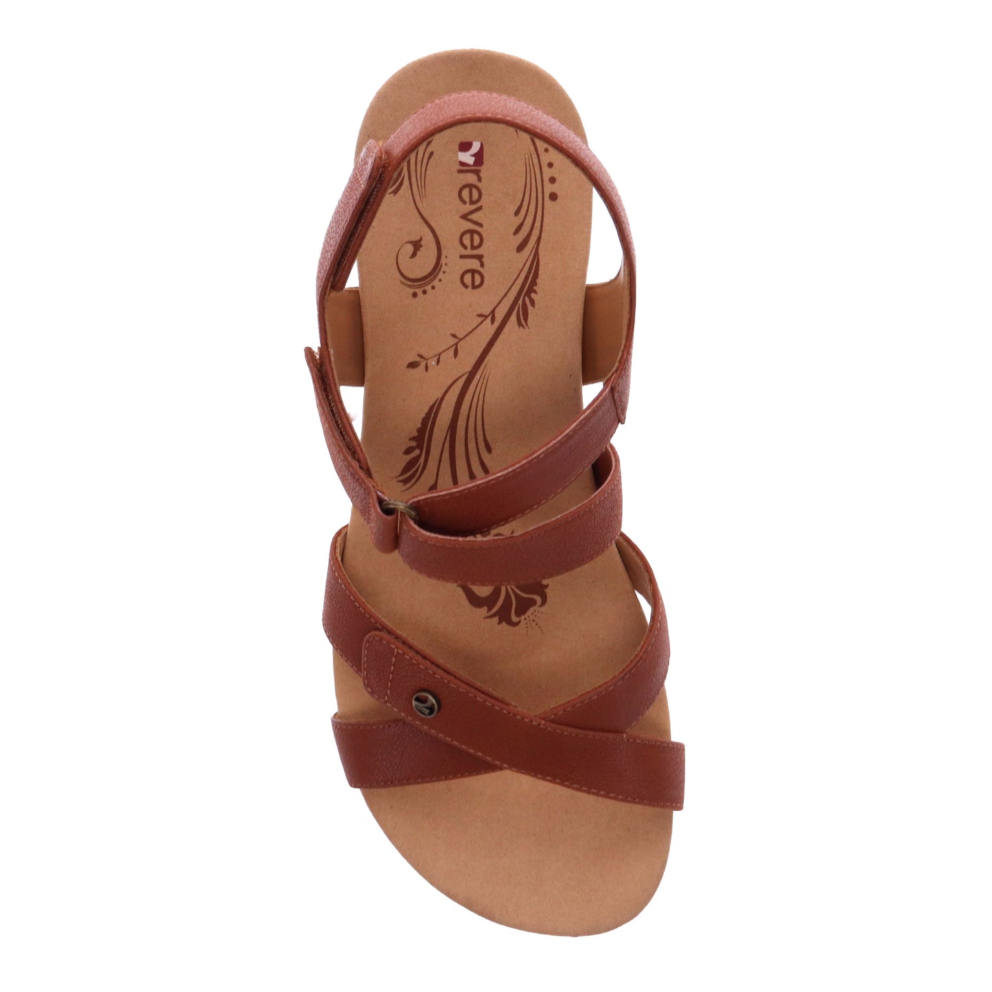 Casablanca Wedge Sandal Cognac Sandal - Revere