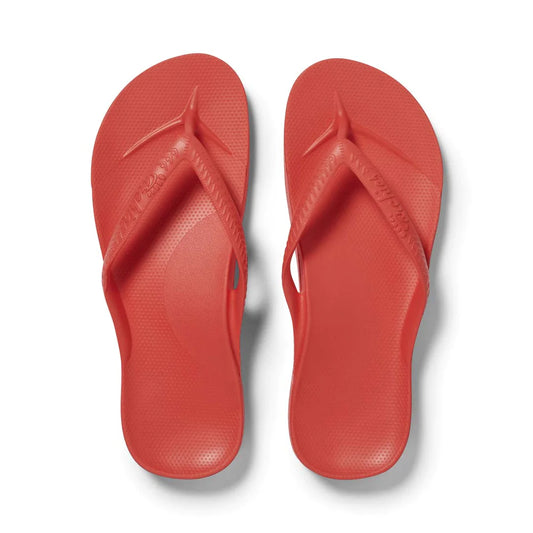 Arch Support Kids Thongs Coral - Archies Footwear