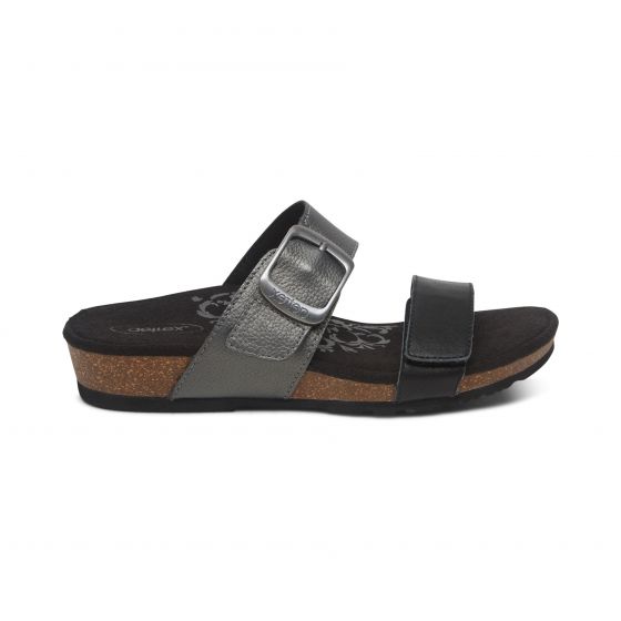 Daisy Adjustable Slide Black - Aetrex