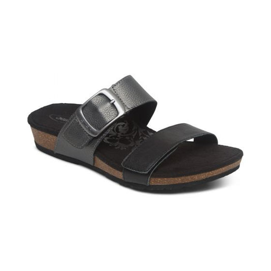 Daisy Adjustable Slide Black - Aetrex