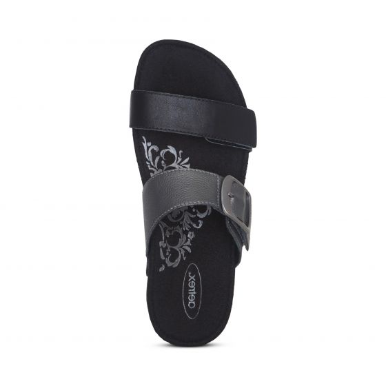 Daisy Adjustable Slide Black - Aetrex