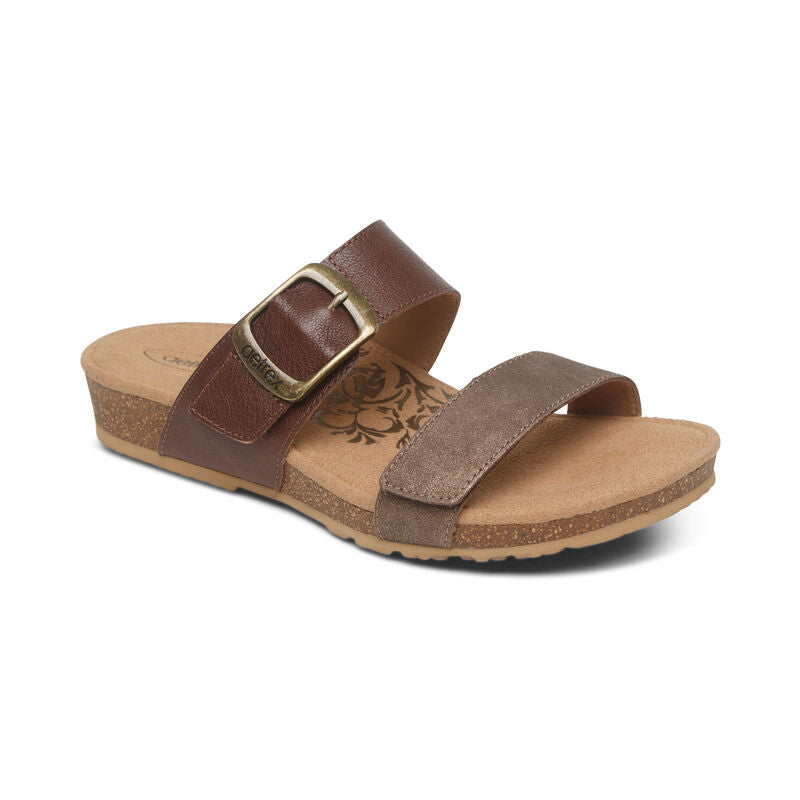 Daisy Adjustable Slide Brown - Aetrex