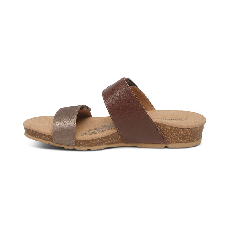 Daisy Adjustable Slide Brown - Aetrex