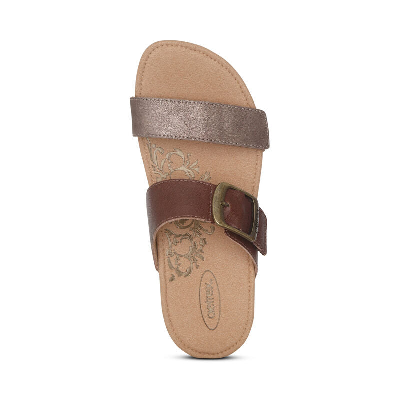 Daisy Adjustable Slide Brown - Aetrex