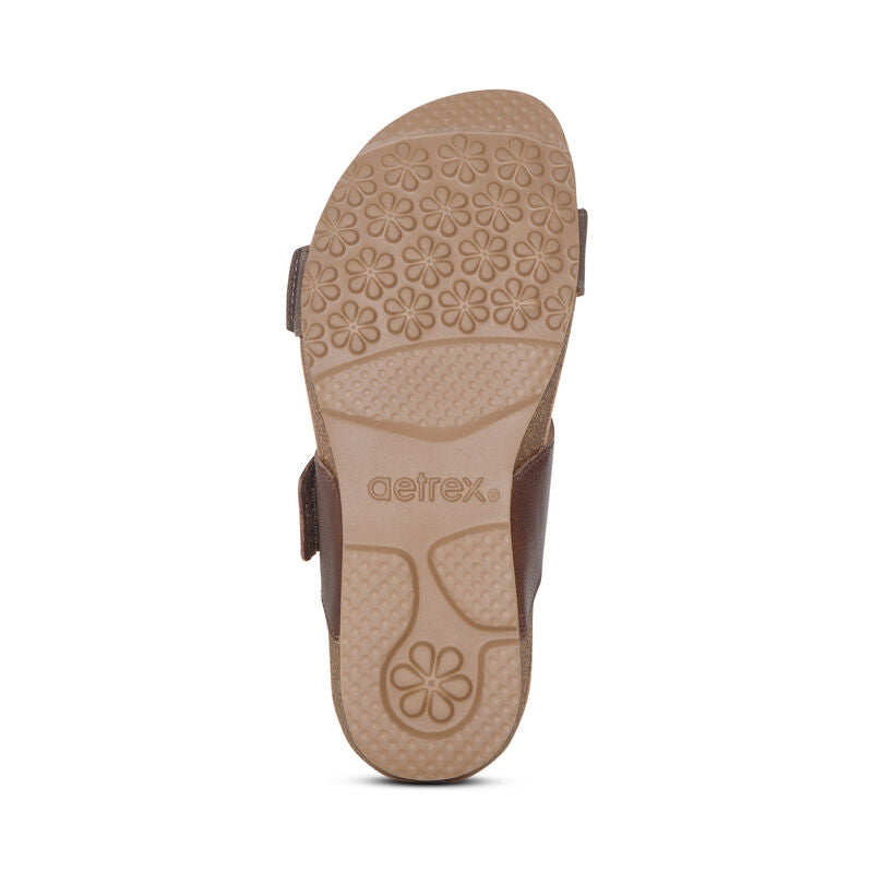 Daisy Adjustable Slide Brown - Aetrex