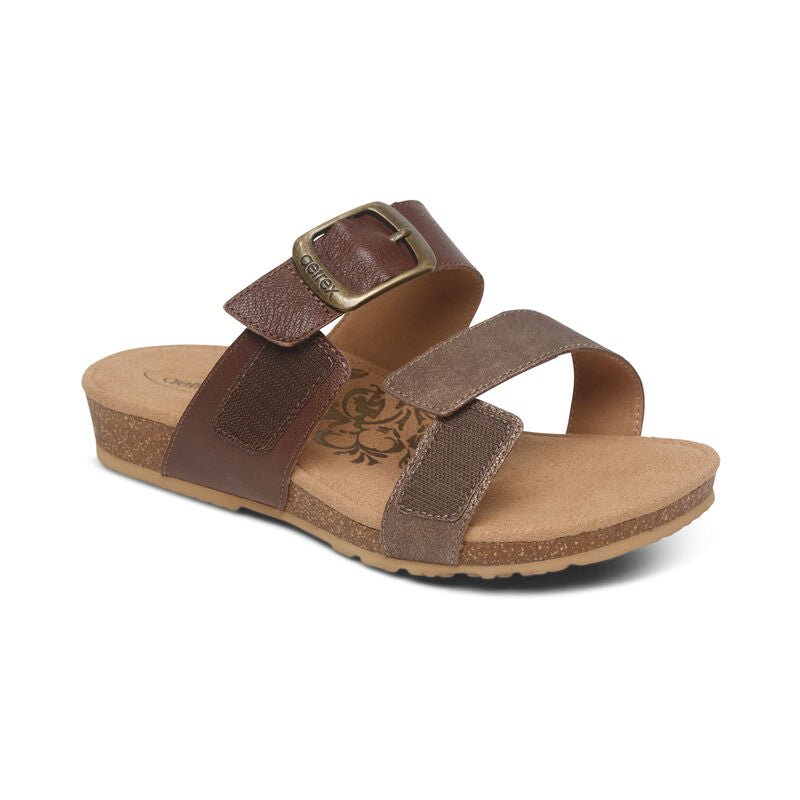 Daisy Adjustable Slide Brown - Aetrex