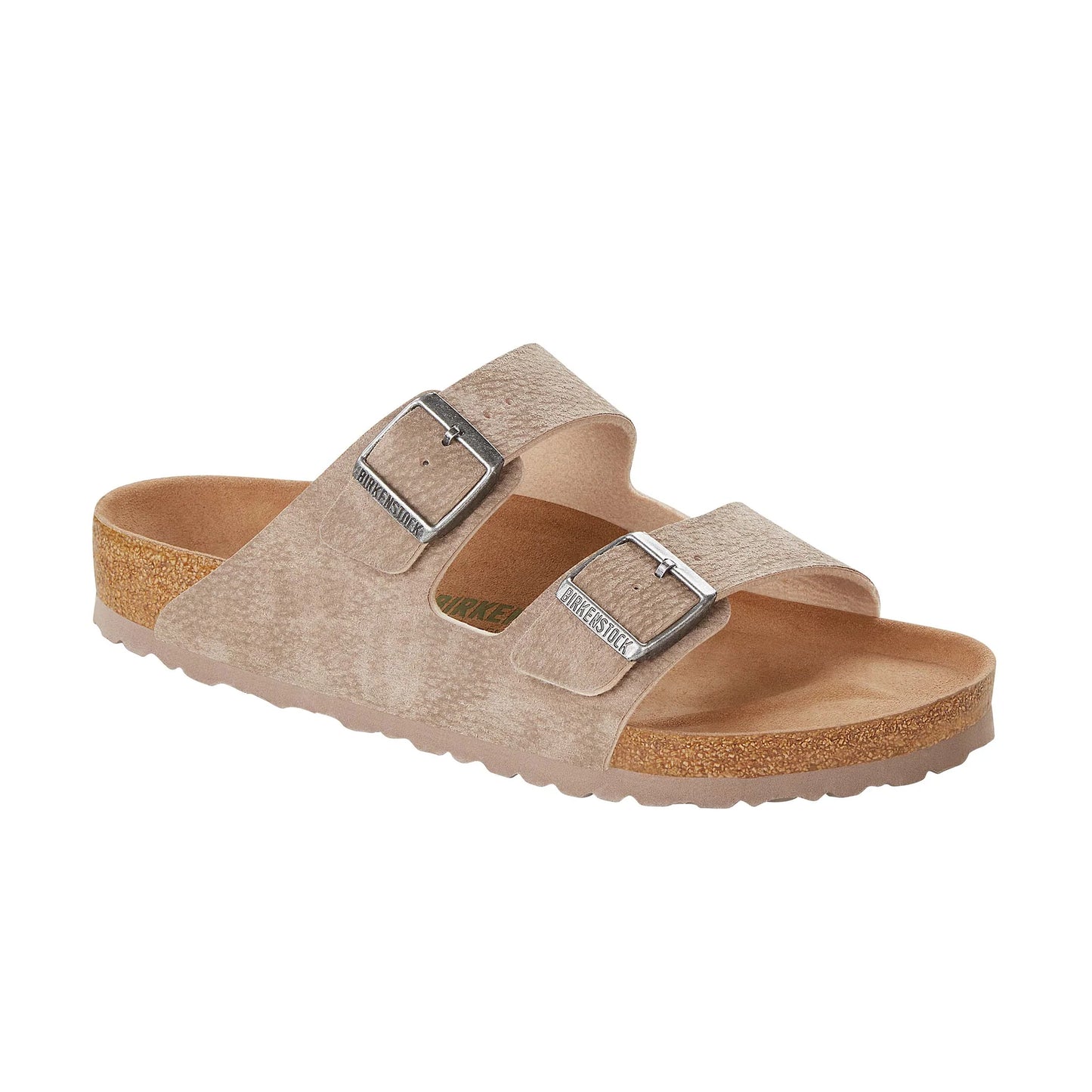 Arizona Vegan Desert Dust Grey Taupe BirkiBuc Sandal - Birkenstock