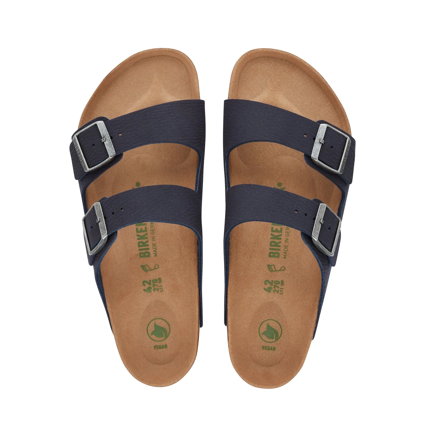 Arizona Vegan Desert Dust Indigo Blue BirkiBuc Sandal - Birkenstock