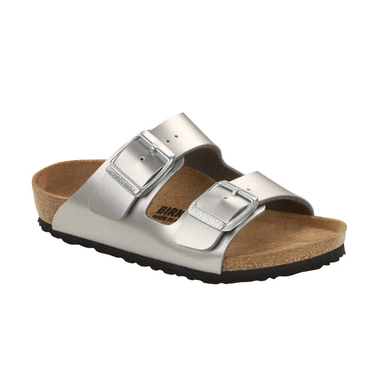 Arizona Kids Electric Metallic Silver Birko-Flor Sandal - Birkenstock