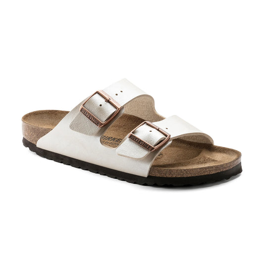 Arizona Graceful Pearl White Birko-Flor Sandal - Birkenstock