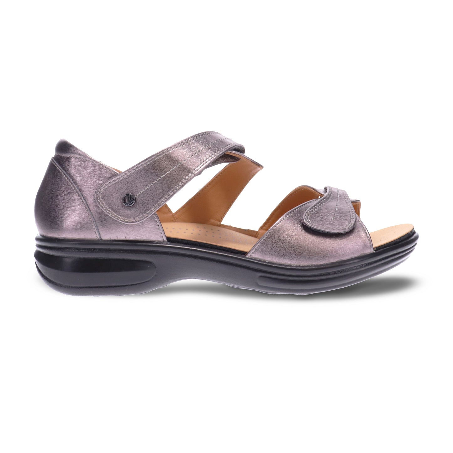 Geneva Gunmetal Sandal - Revere