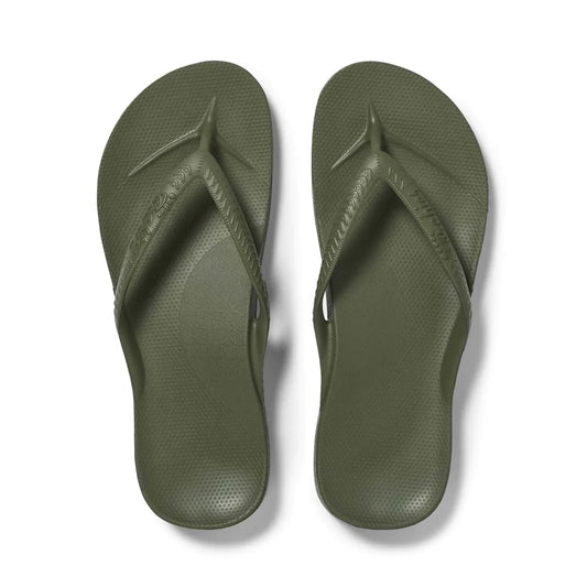 Arch Support Thongs Khaki - Archies Footwear