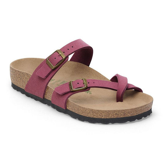 Mayari Soft Birki Vegan Berry Crush BirkiBuc Sandal - Birkenstock