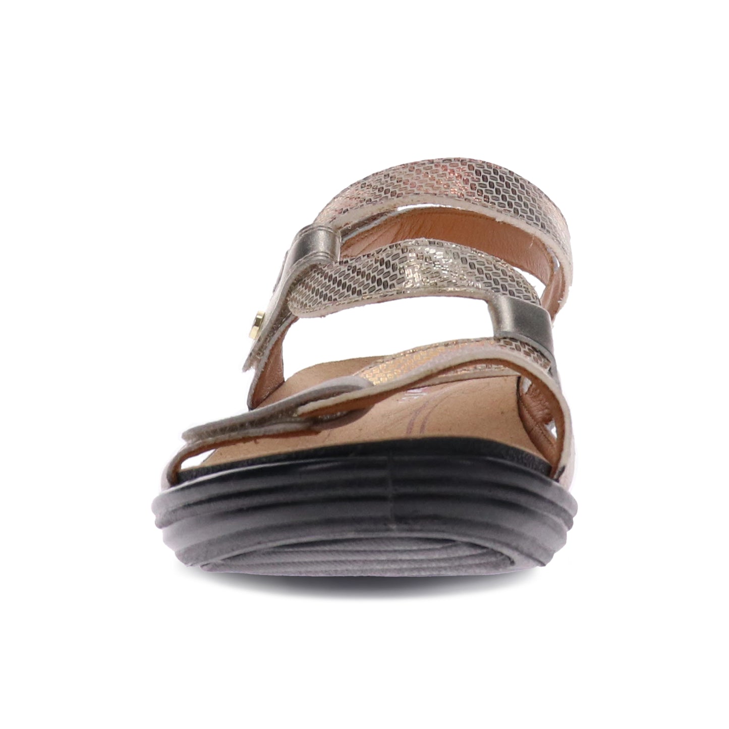 Miami Mixed Metallic Sandal - Revere