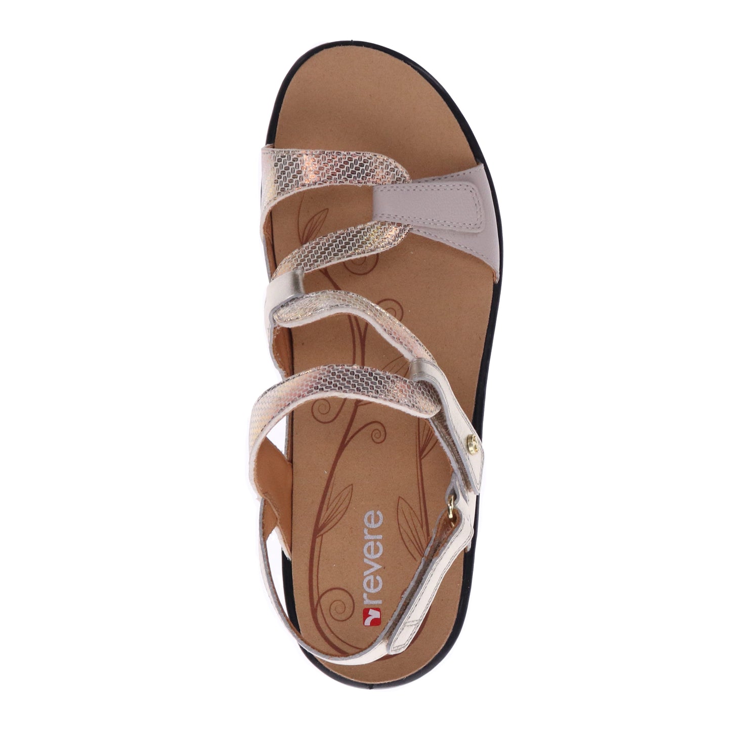 Miami Mixed Metallic Sandal - Revere