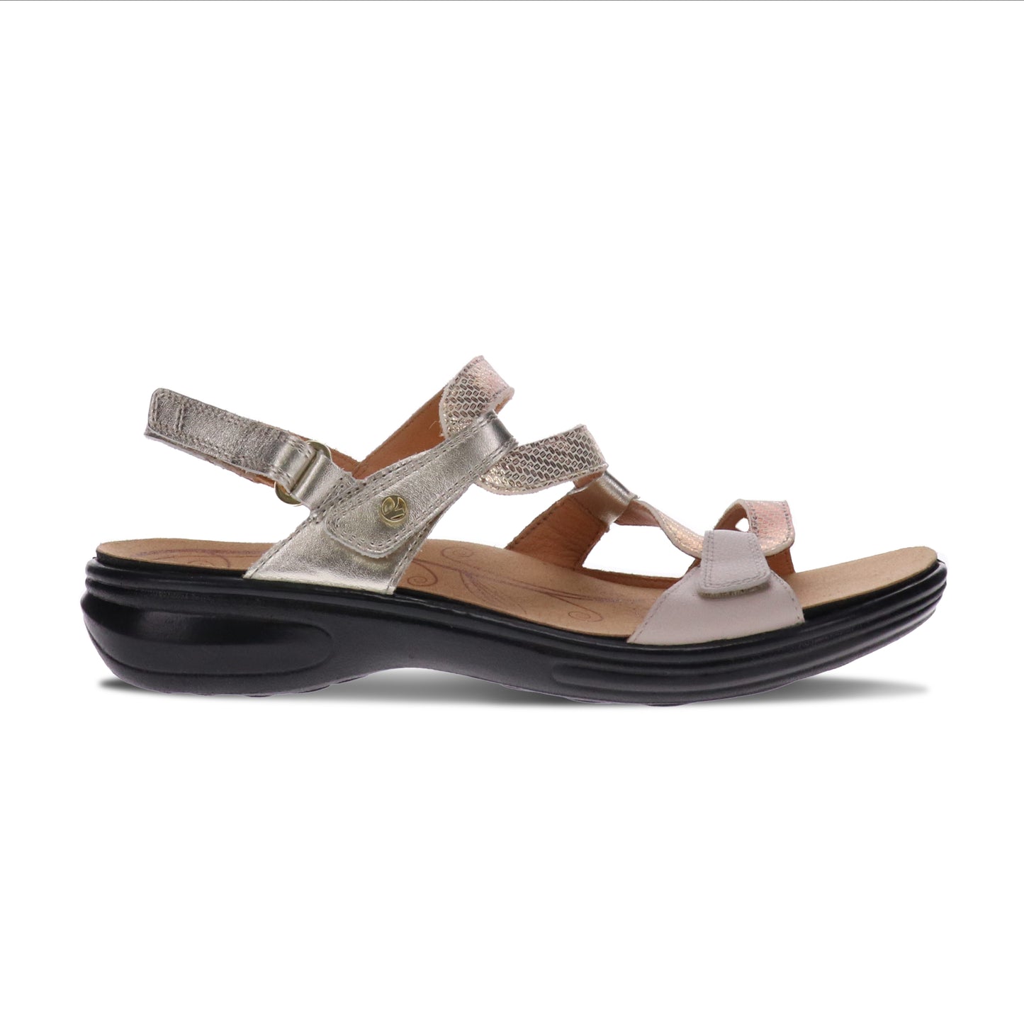 Miami Mixed Metallic Sandal - Revere