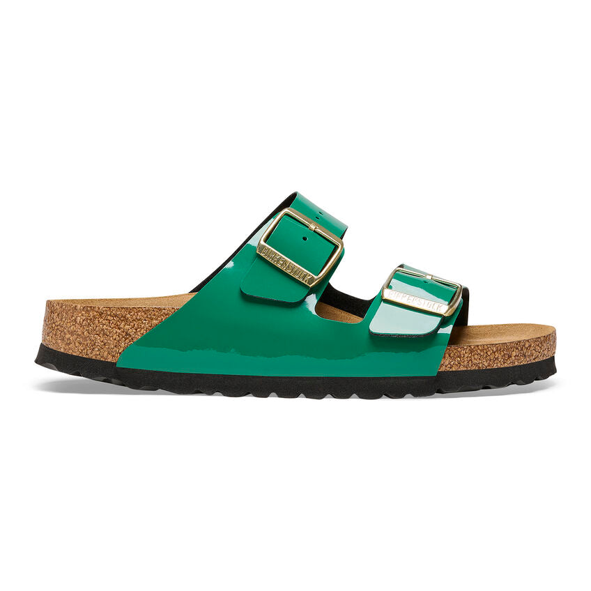 Arizona Patent Digital Green Birko-Flor Sandal - Birkenstock