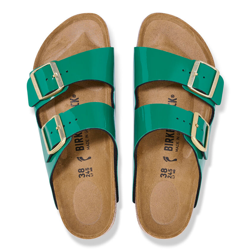 Arizona Patent Digital Green Birko-Flor Sandal - Birkenstock