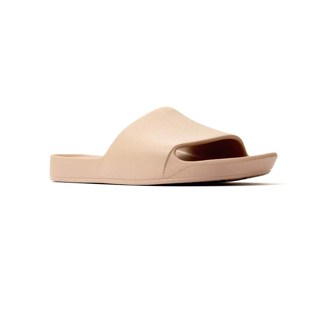 Arch Support Slides Tan - Archies Footwear